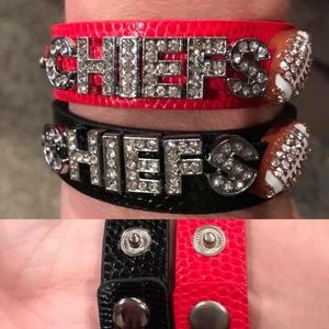 Custom designed bracelets! Chiefs